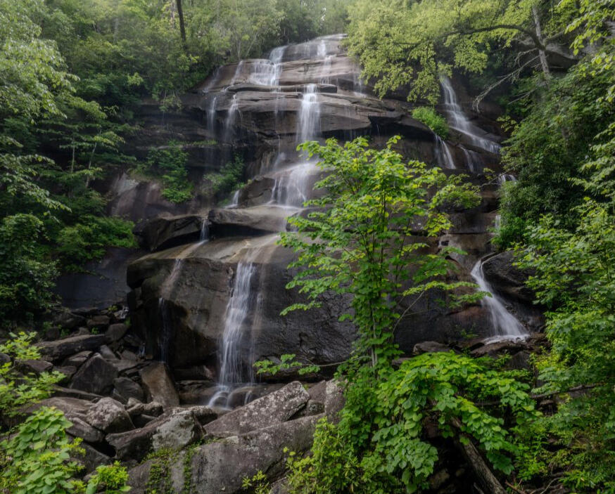 Waterfalls near Brevard in Transylvania County